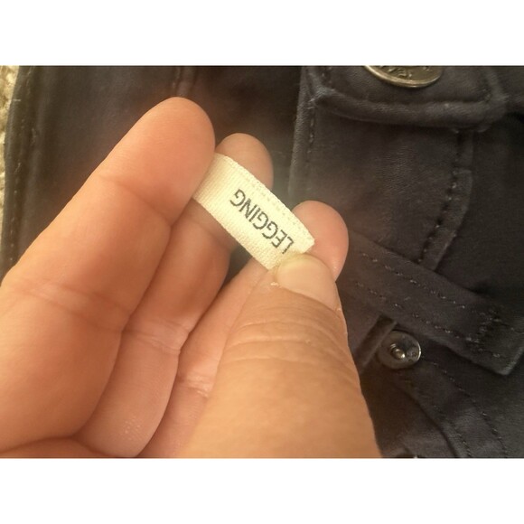 Rag & Bone Jean Legging Womens 25 Black Plush Skinny Stretch Pants - Picture 6 of 9